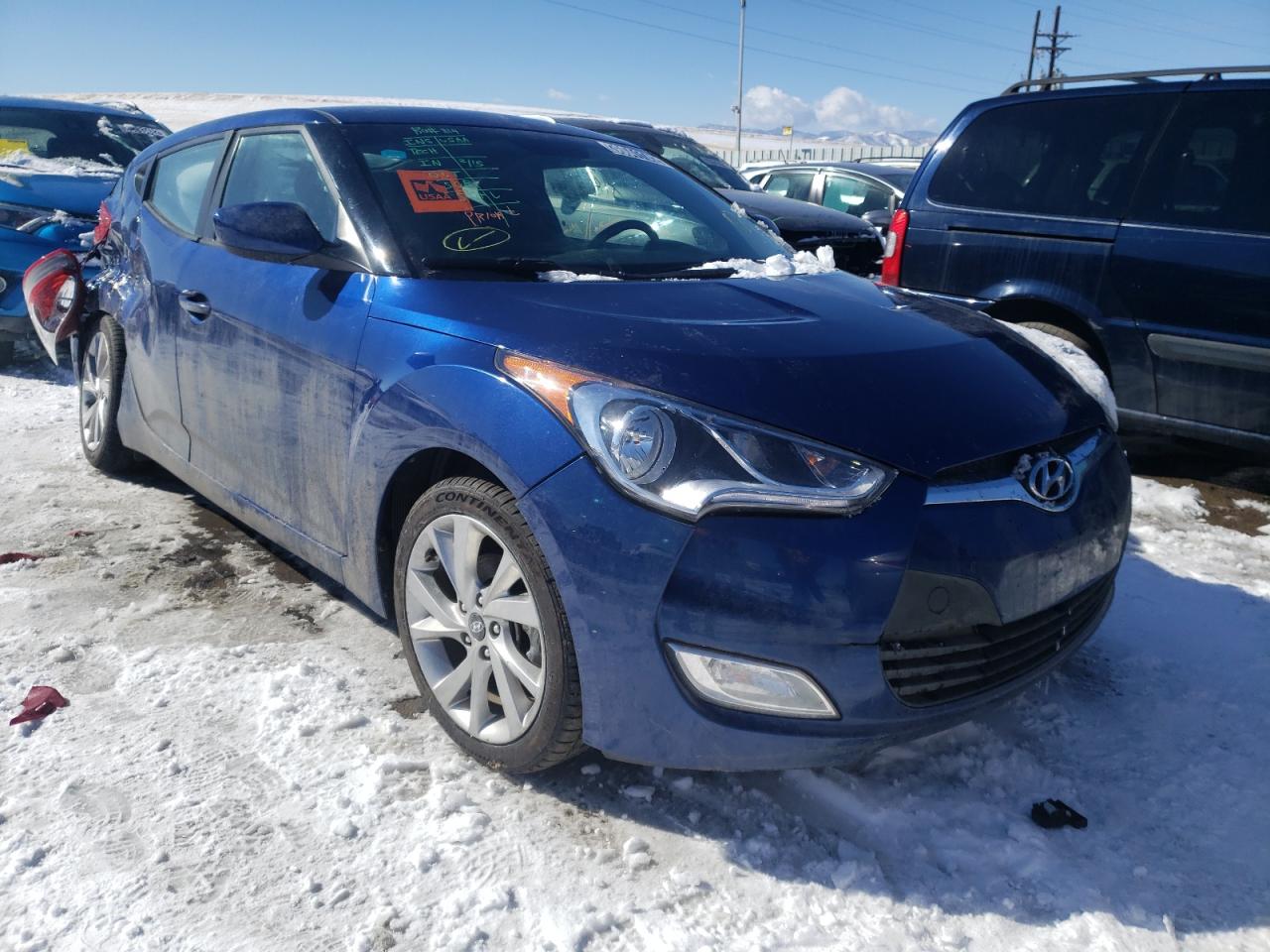 HYUNDAI VELOSTER 2017 with VIN KMHTC6AD5HU308225 - Photo from auction