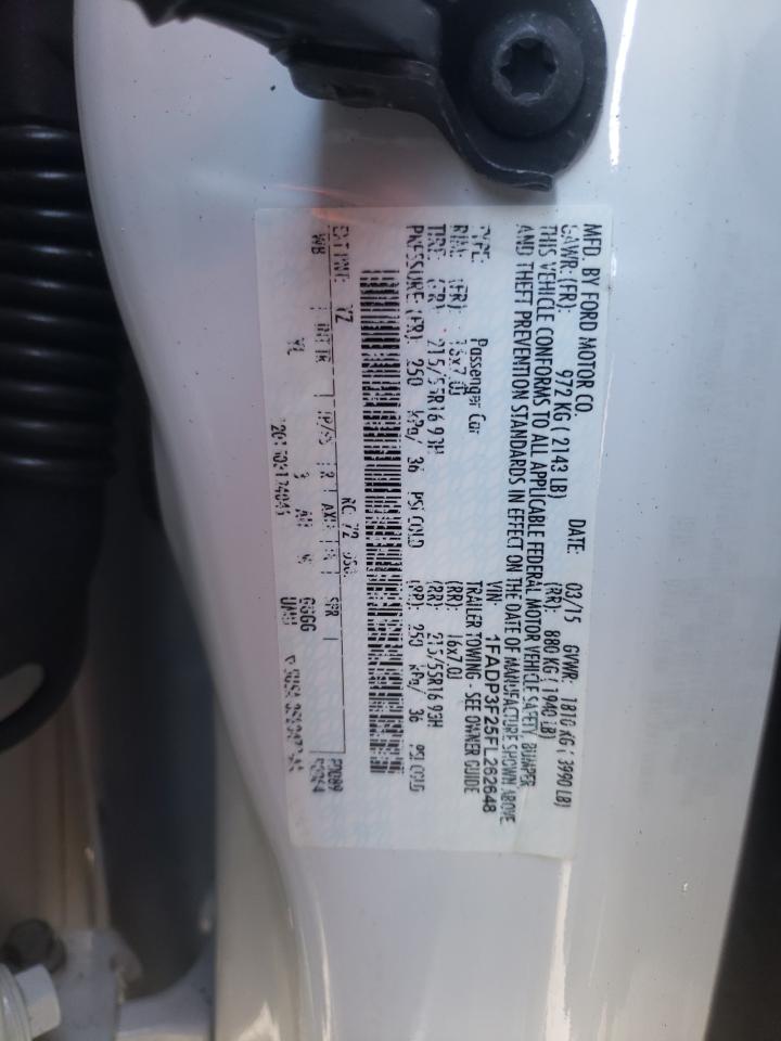 Photo 10 from auction – 2015 FORD FOCUS with VIN 1FADP3F25FL262648