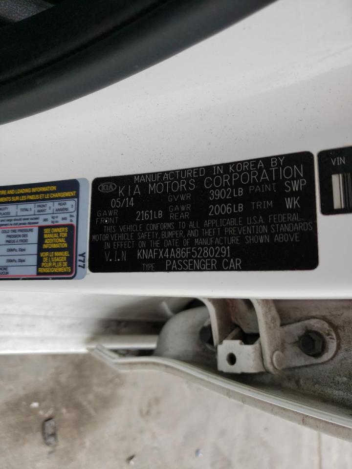 Photo 10 from auction – 2015 KIA FORTE EX with VIN KNAFX4A86F5280291