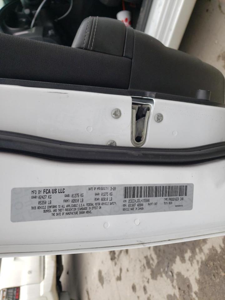 Photo 10 from auction – 2020 DODGE CHARGER SX with VIN 2C3CDXJG5LH155606