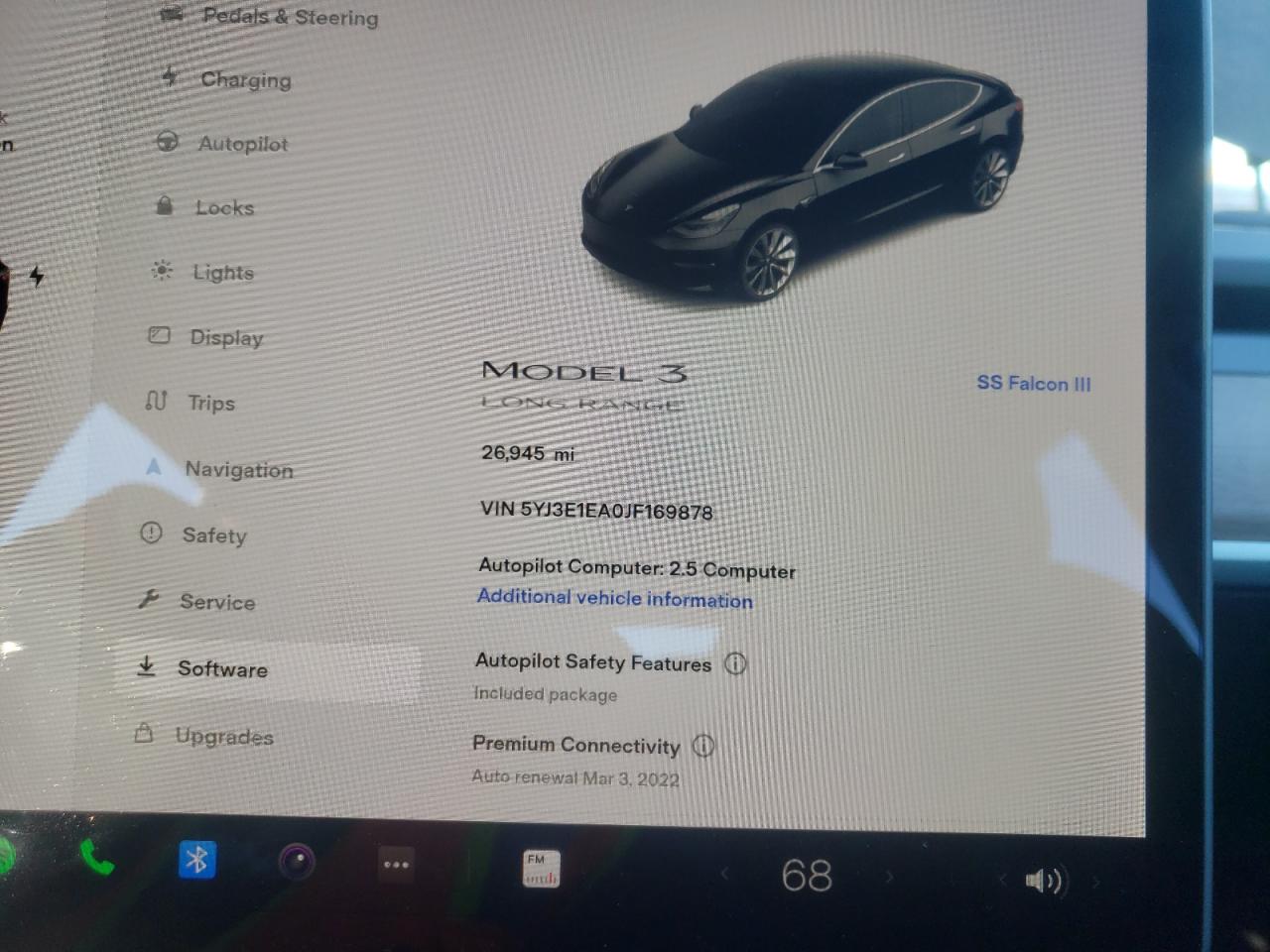 Photo 8 from auction – 2018 TESLA MODEL 3 with VIN 5YJ3E1EA0JF169878