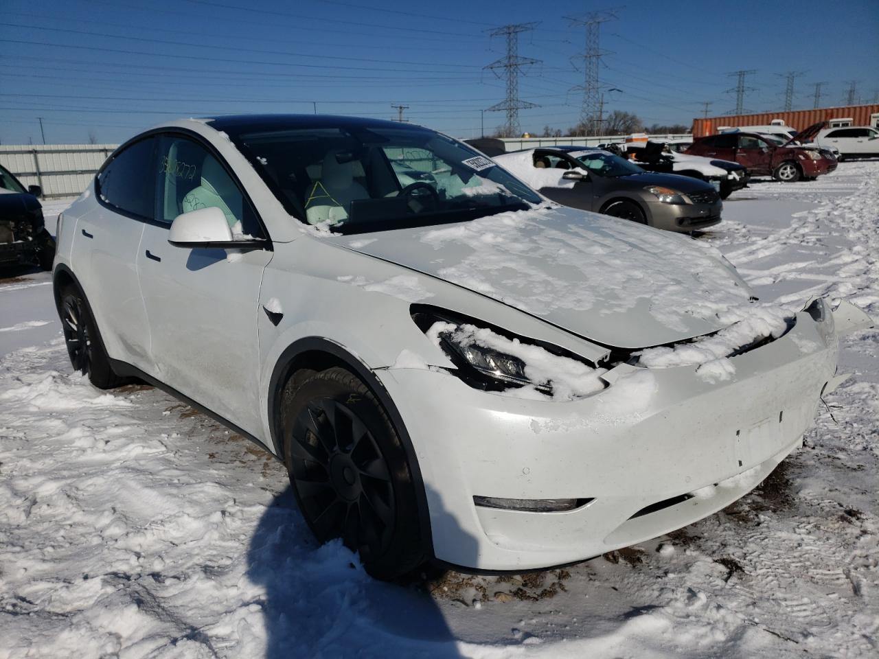 TESLA MODEL Y 2020 with VIN 5YJYGDEE7LF040463 - Photo from auction