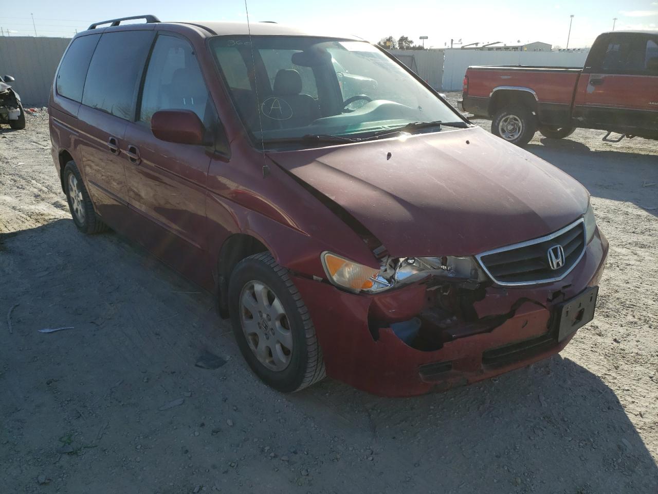 HONDA ODYSSEY EX 2004 with VIN 5FNRL18784B124160 - Photo from auction