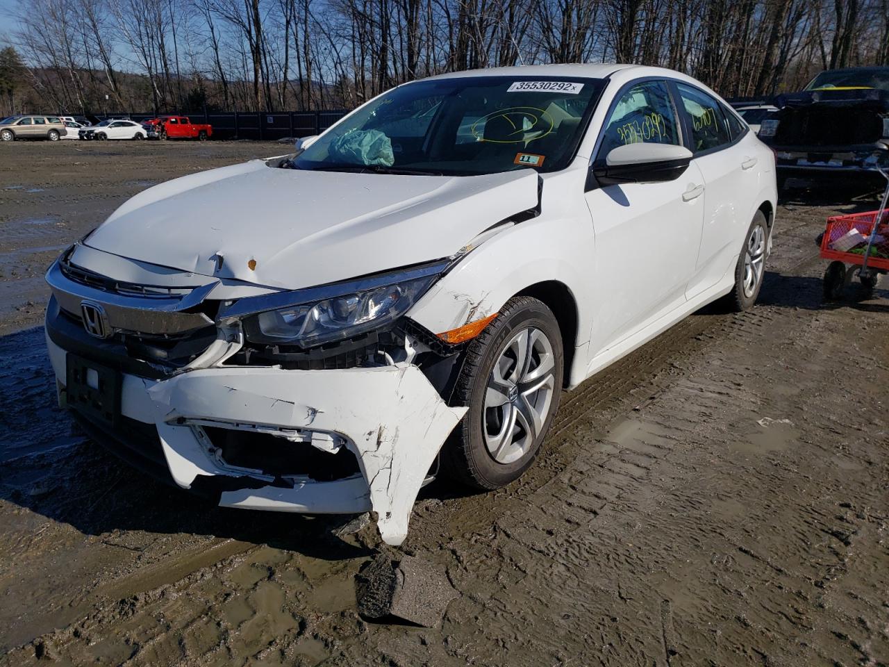 Photo 2 from auction – 2016 HONDA CIVIC LX with VIN 19XFC2F59GE213840