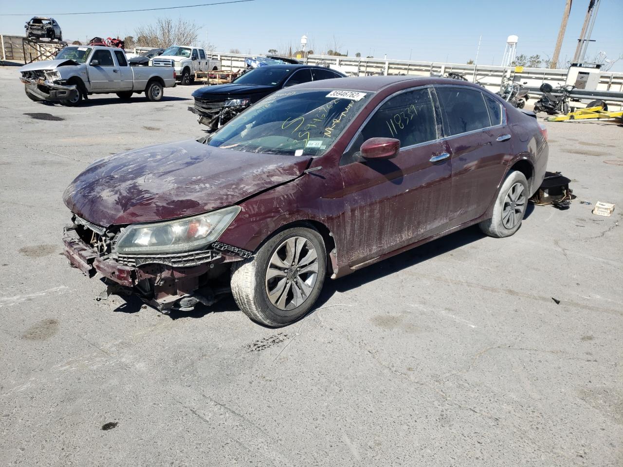 Photo 2 from auction – 2014 HONDA ACCORD LX with VIN 1HGCR2F35EA220253