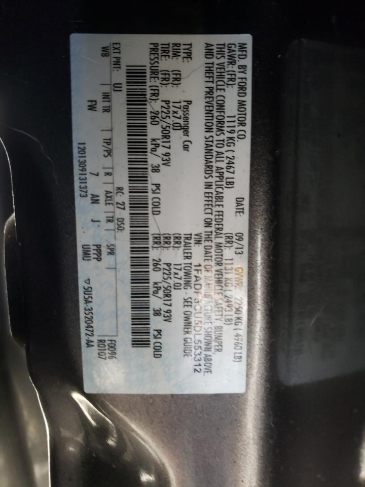 Photo 10 from auction – 2013 FORD C-MAX PREM with VIN 1FADP5CU5DL553312