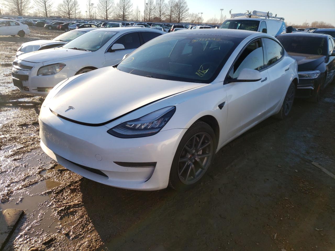 Photo 2 from auction – 2020 TESLA MODEL 3 with VIN 5YJ3E1EB6LF637723