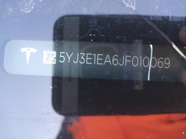 Photo 10 from auction – 2018 TESLA MODEL 3 with VIN 5YJ3E1EA6JF010069