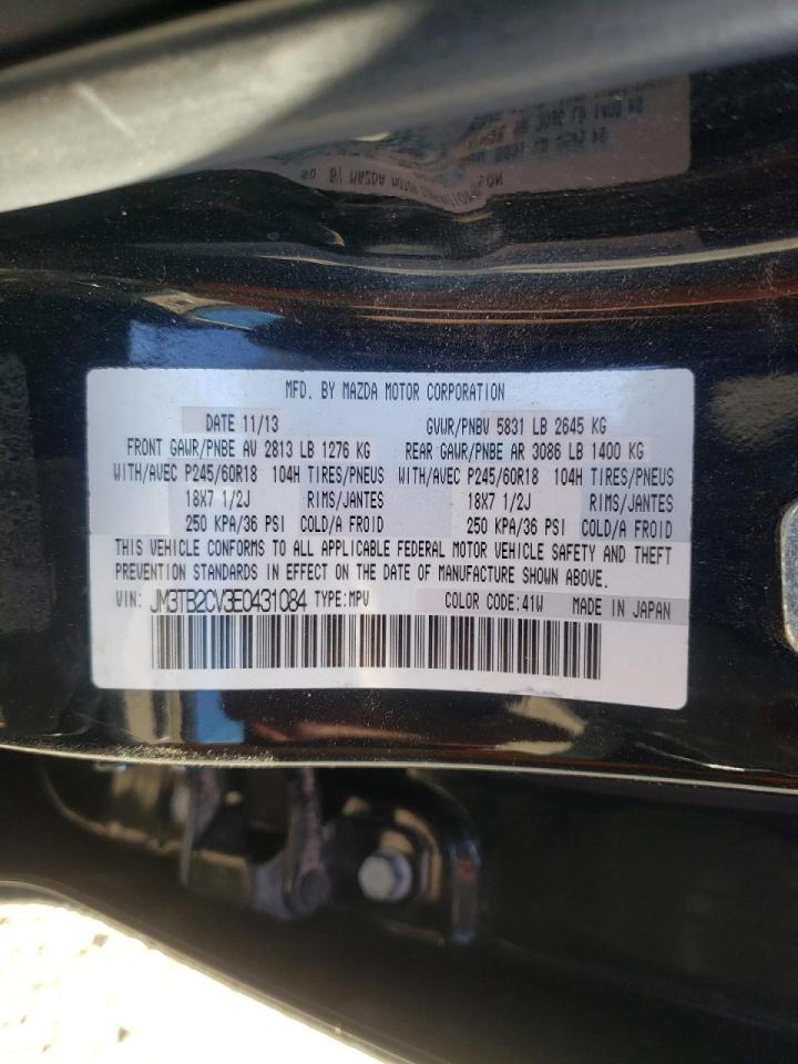 Photo 10 from auction – 2014 MAZDA CX-9 TOURI with VIN JM3TB2CV3E0431084