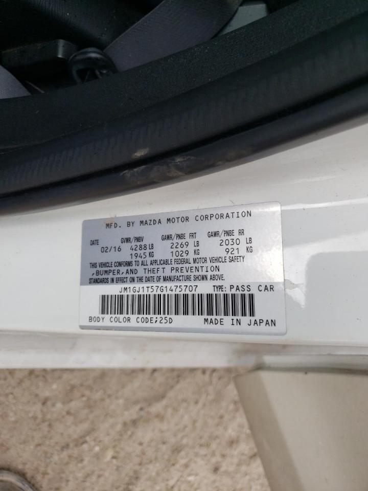 Photo 10 from auction – 2016 MAZDA 6 TOURING with VIN JM1GJ1T57G1475707