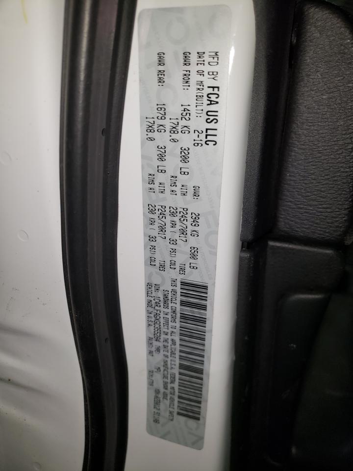 Photo 10 from auction – 2016 JEEP GRAND CHER with VIN 1C4RJFAGXGC355284