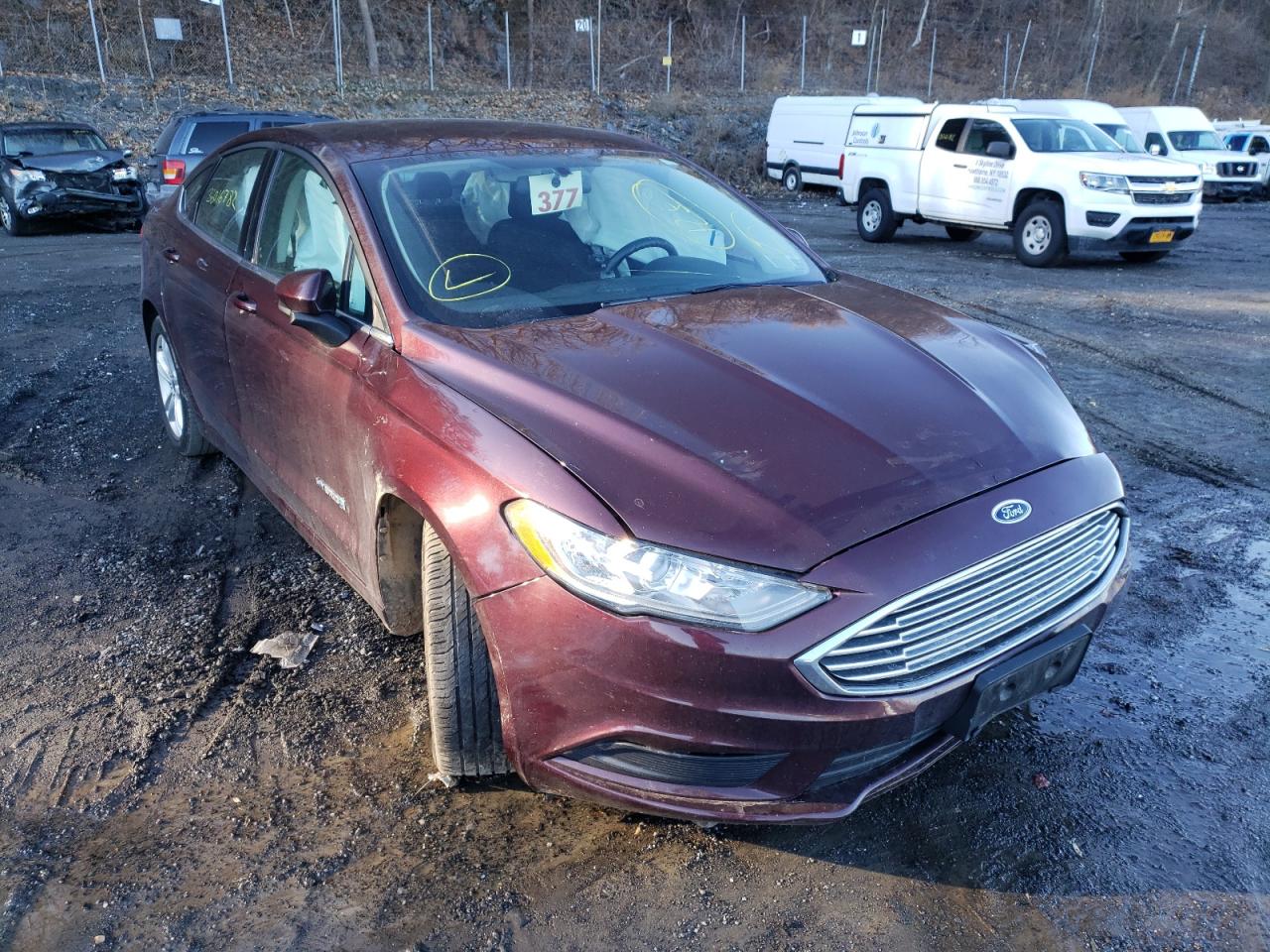 Photo 1 from auction – 2018 FORD FUSION SE with VIN 3FA6P0LU1JR250973