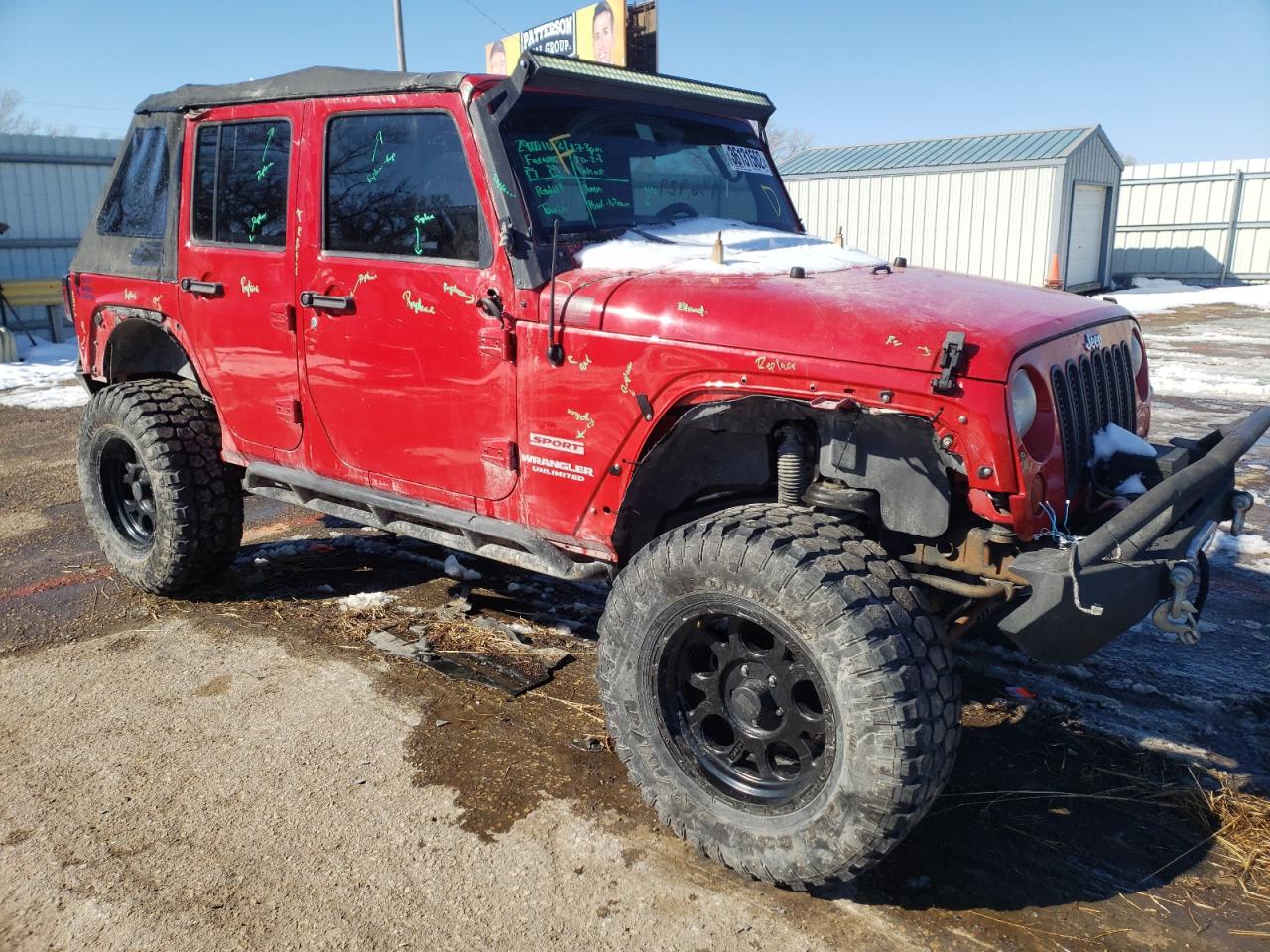 Photo 9 from auction – 2012 JEEP WRANGLER U with VIN 1C4BJWDG8CL262318