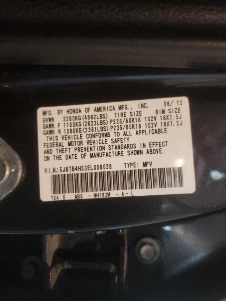 Photo 10 from auction – 2014 ACURA RDX TECHNO with VIN 5J8TB4H53EL006039