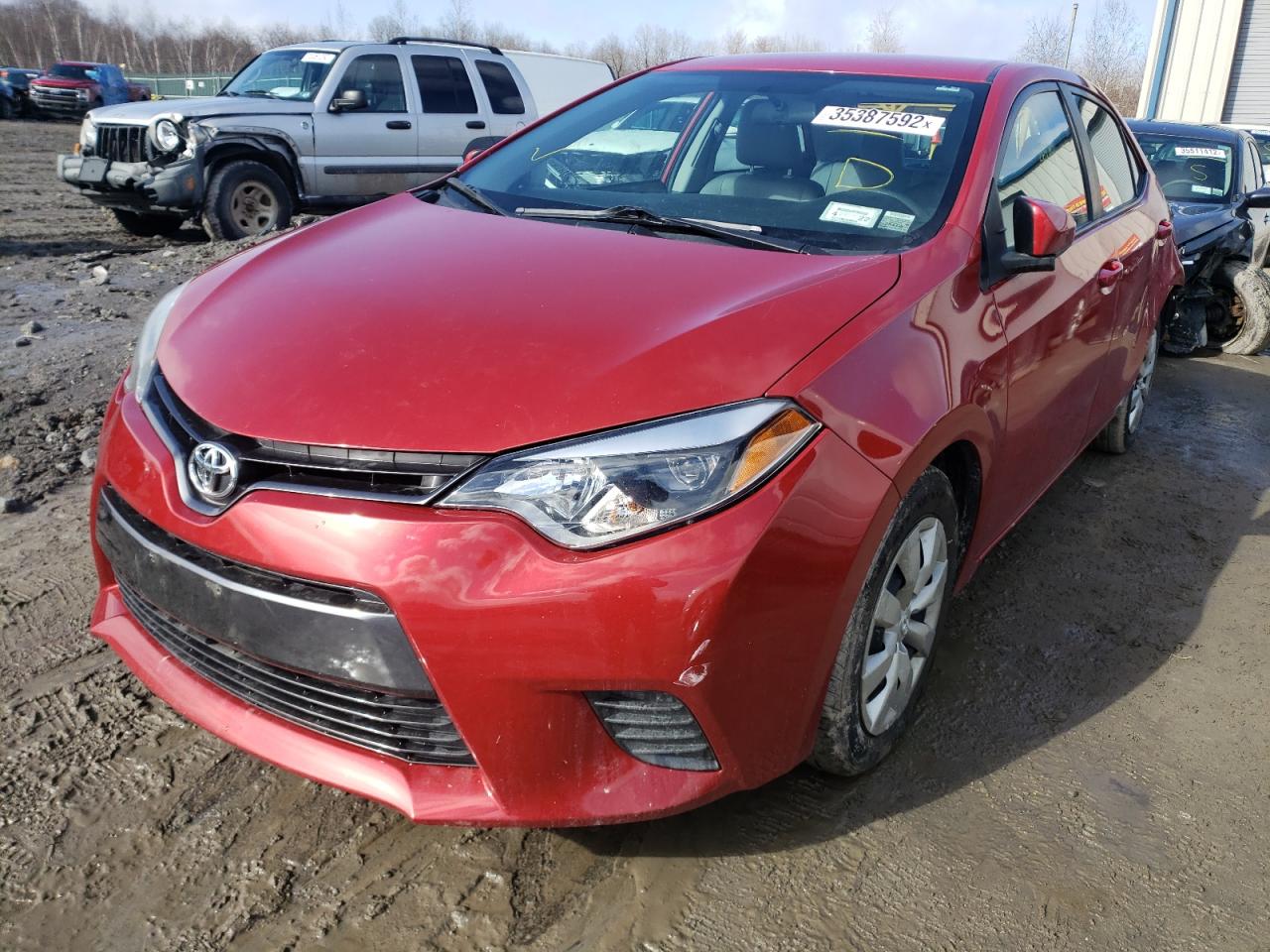 Photo 2 from auction – 2016 TOYOTA COROLLA L with VIN 2T1BURHE3GC662642