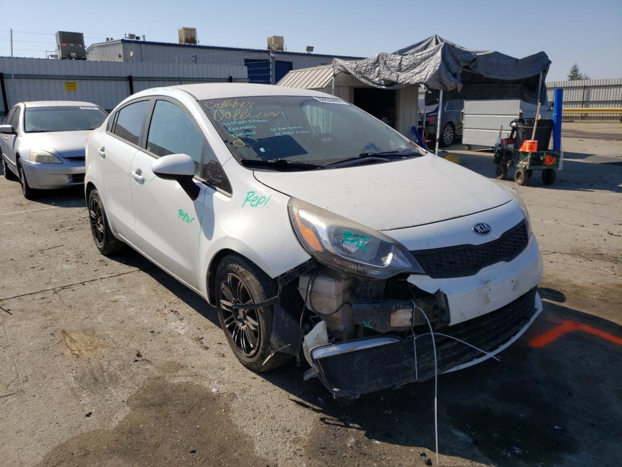 KIA RIO LX 2016 with VIN KNADM4A37G6678562 - Photo from auction
