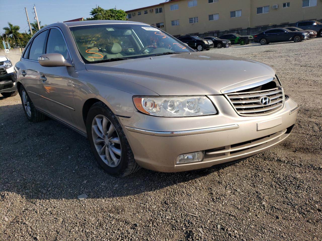 HYUNDAI AZERA SE 2008 with VIN KMHFC46F28A291395 - Photo from auction