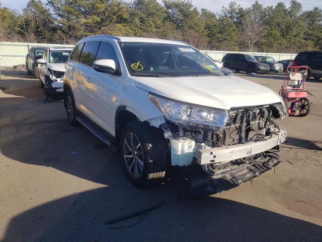TOYOTA HIGHLANDER 2019 with VIN 5TDJGRFH1KS057213 - Photo from auction