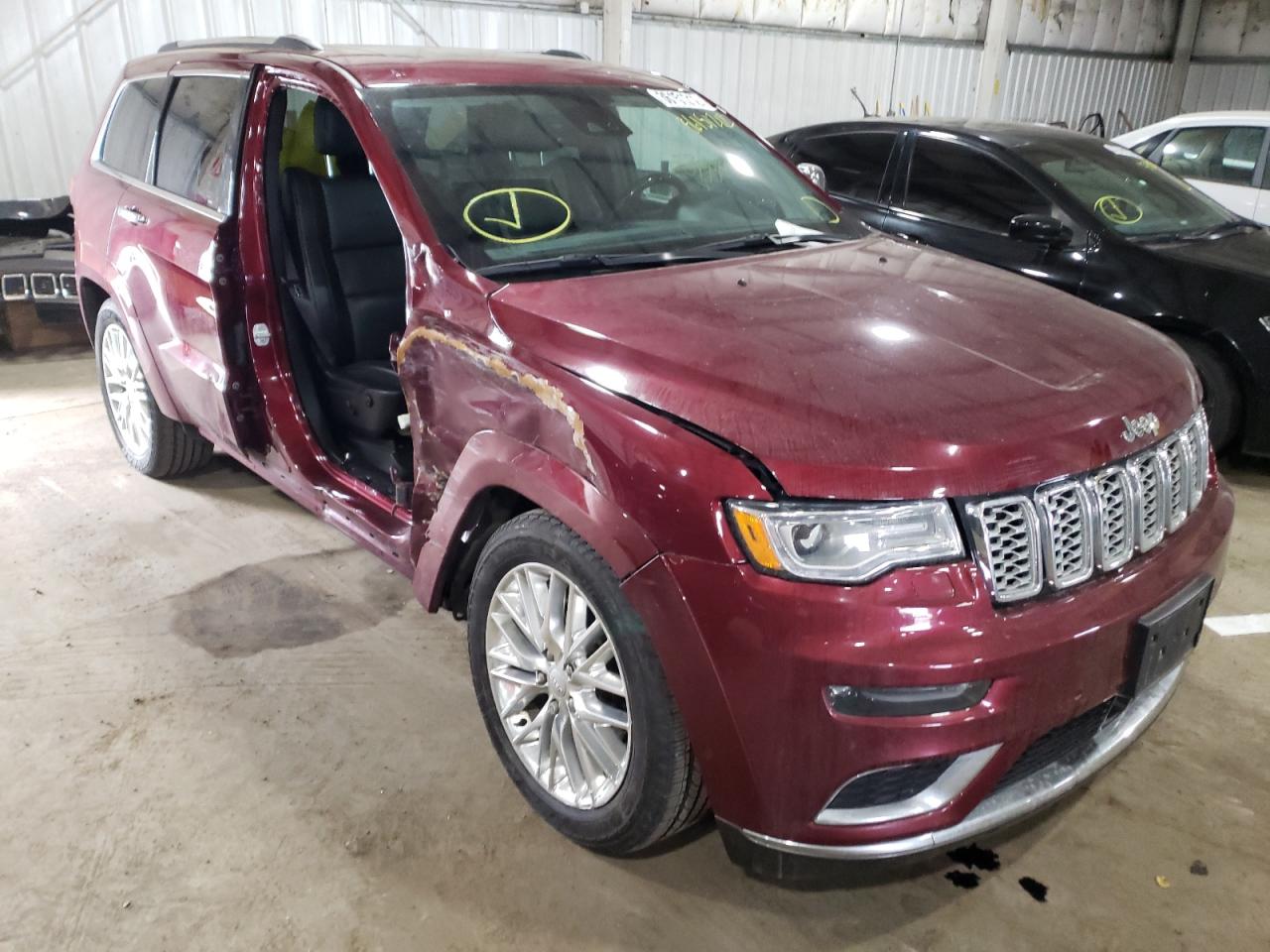 JEEP GRAND CHER 2018 with VIN 1C4RJFJTXJC145336 - Photo from auction