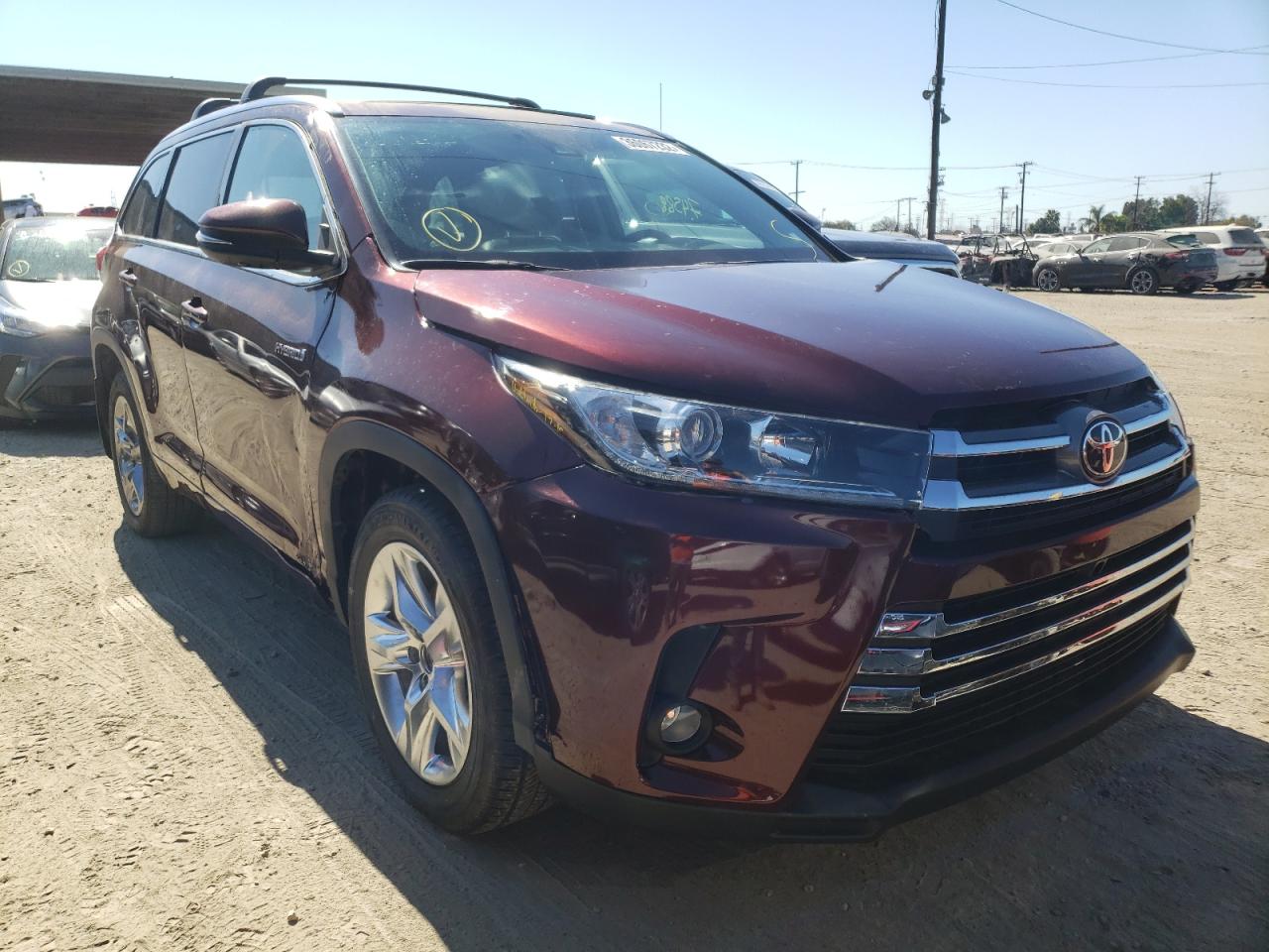 TOYOTA HIGHLANDER 2019 con VIN 5TDDGRFH3KS060417 - Foto de la subasta