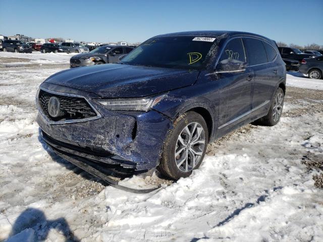 Photo 2 from auction – 2022 ACURA MDX TECHNO with VIN 5J8YD9H48NL005280