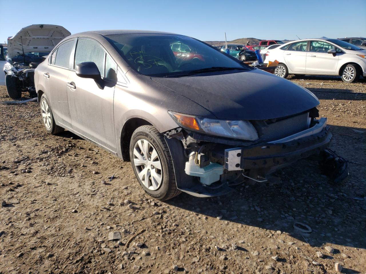 HONDA CIVIC LX 2012 with VIN 2HGFB2F56CH603023 - Photo from auction