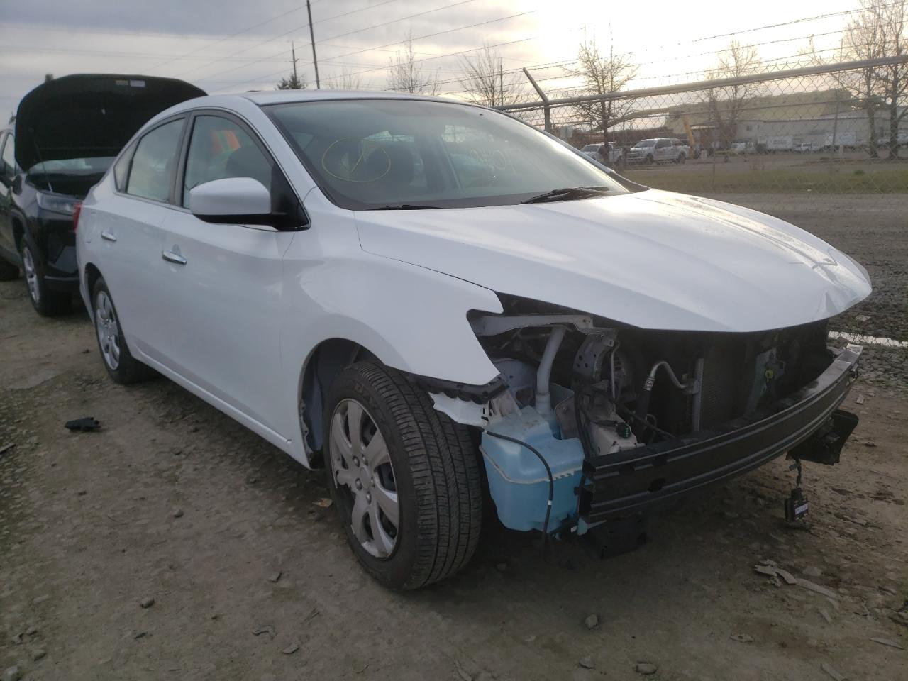 NISSAN SENTRA S 2018 with VIN 3N1AB7AP1JY257925 - Photo from auction