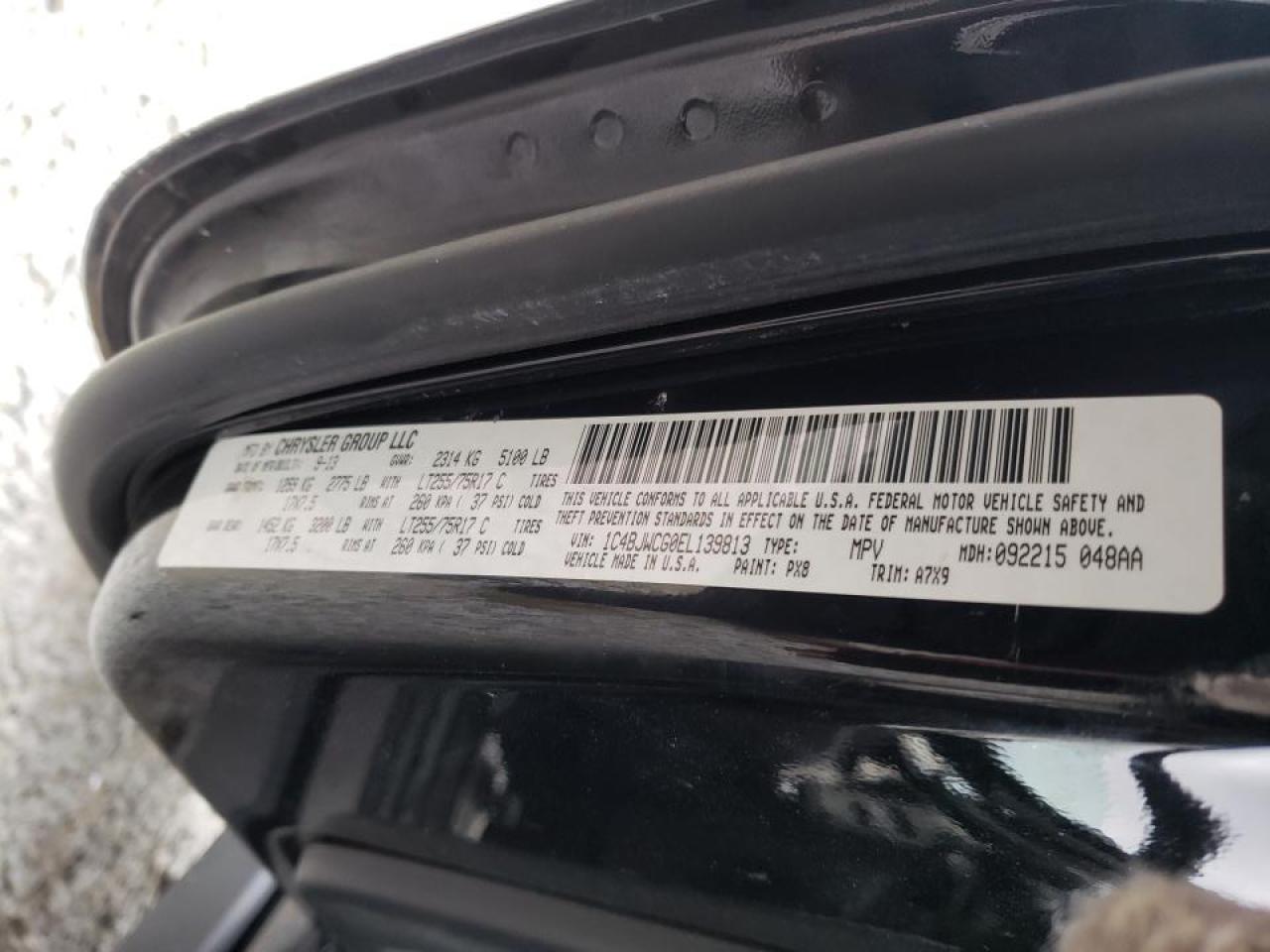 Photo 10 from auction – 2014 JEEP WRANGLER R with VIN 1C4BJWCG0EL139813