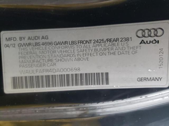 Photo 10 from auction – 2013 AUDI A5 PREMIUM with VIN WAULFAFR4DA000698