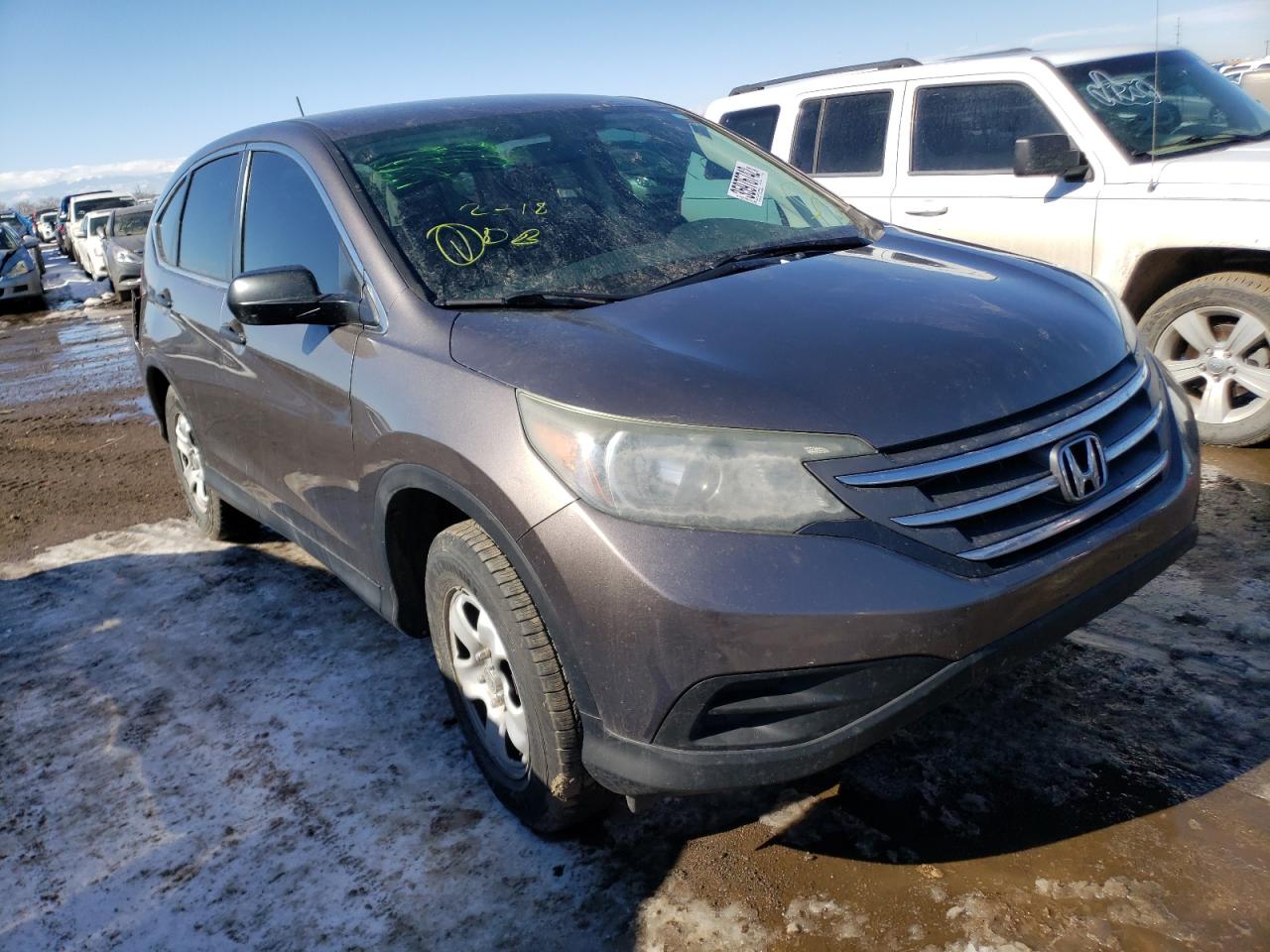 HONDA CR-V LX 2012 with VIN 5J6RM3H32CL025569 - Photo from auction