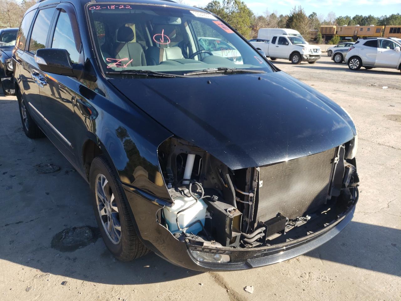 KIA SEDONA EX 2014 with VIN KNDMH4C74E6535685 - Photo from auction
