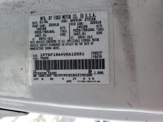 Photo 10 from auction – 1997 FORD F150 with VIN 1FTDF1864VKA12551