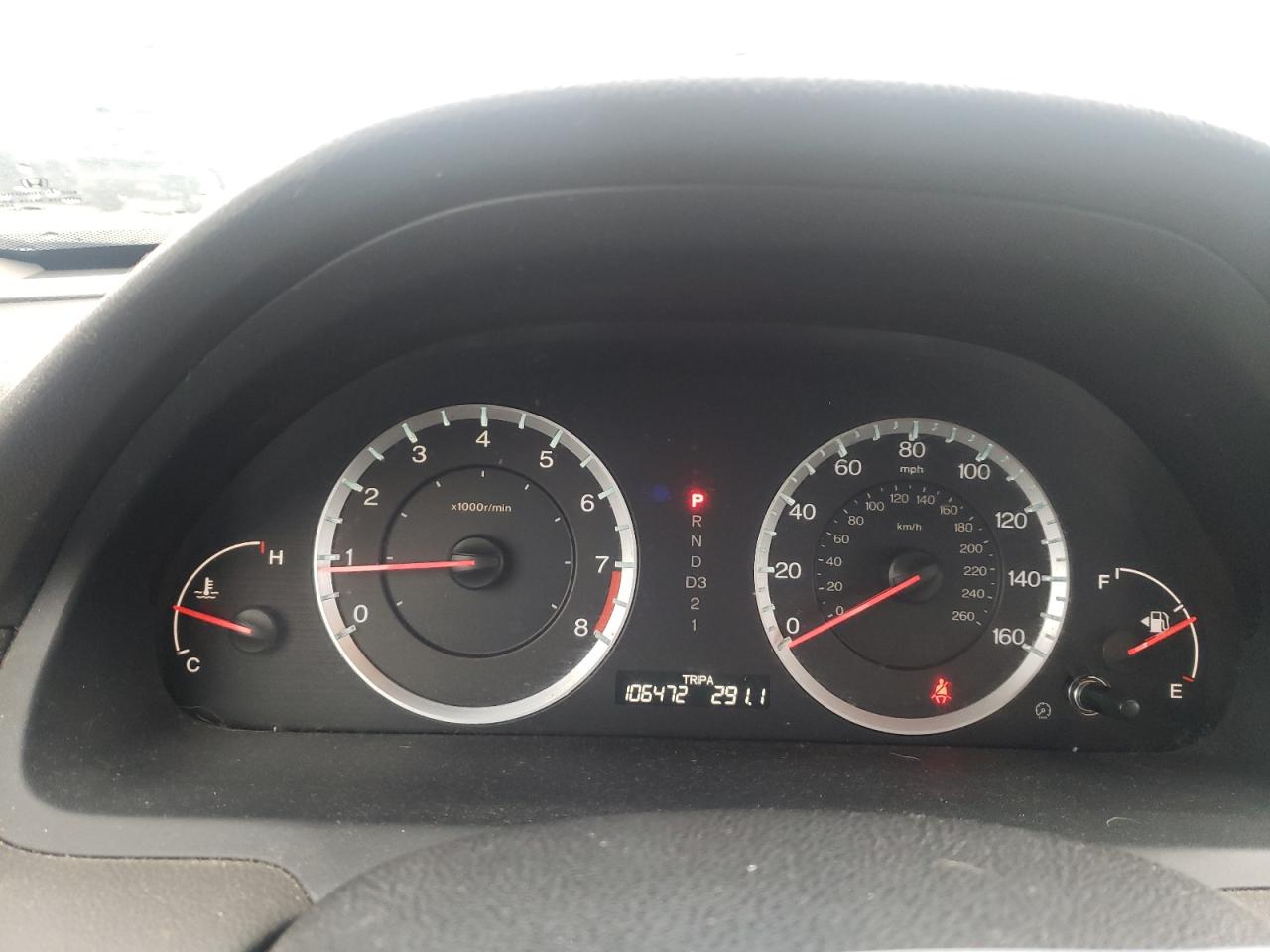Photo 8 from auction – 2008 HONDA ACCORD EX with VIN 1HGCP26728A014076