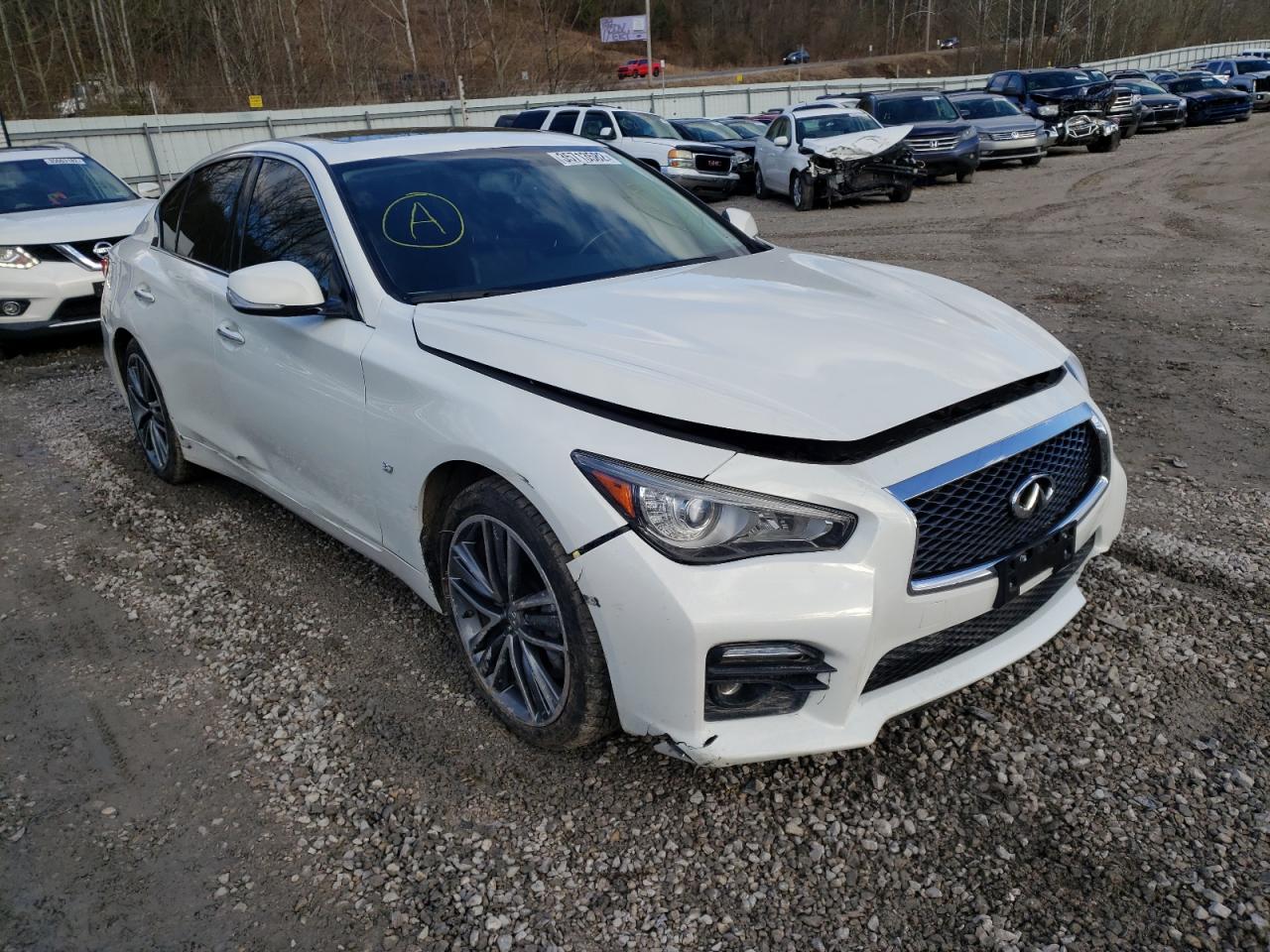 Photo 1 from auction – 2015 INFINITI Q50 BASE with VIN JN1BV7AR0FM418725