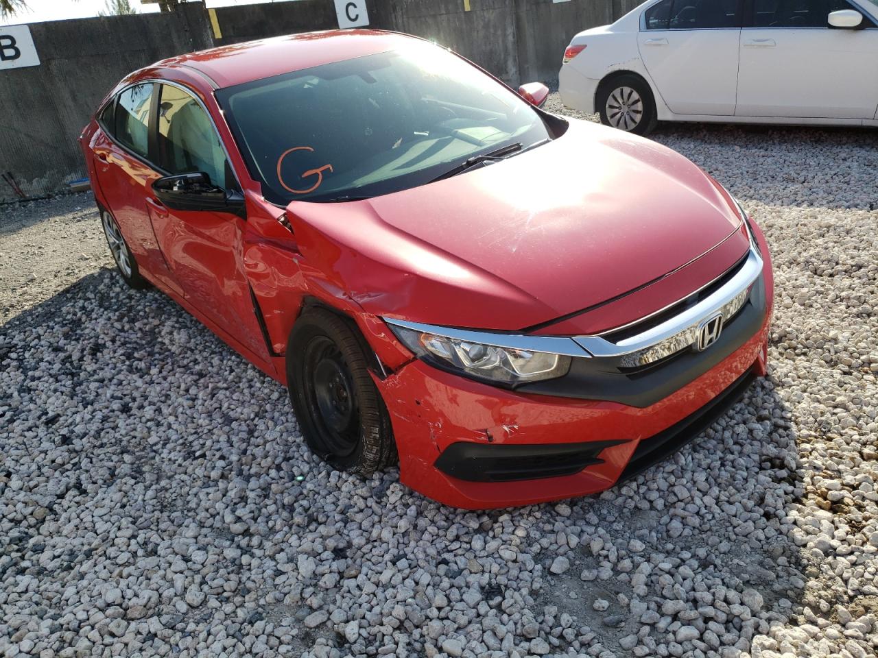 HONDA CIVIC LX 2018 with VIN 2HGFC2F55JH601001 - Photo from auction
