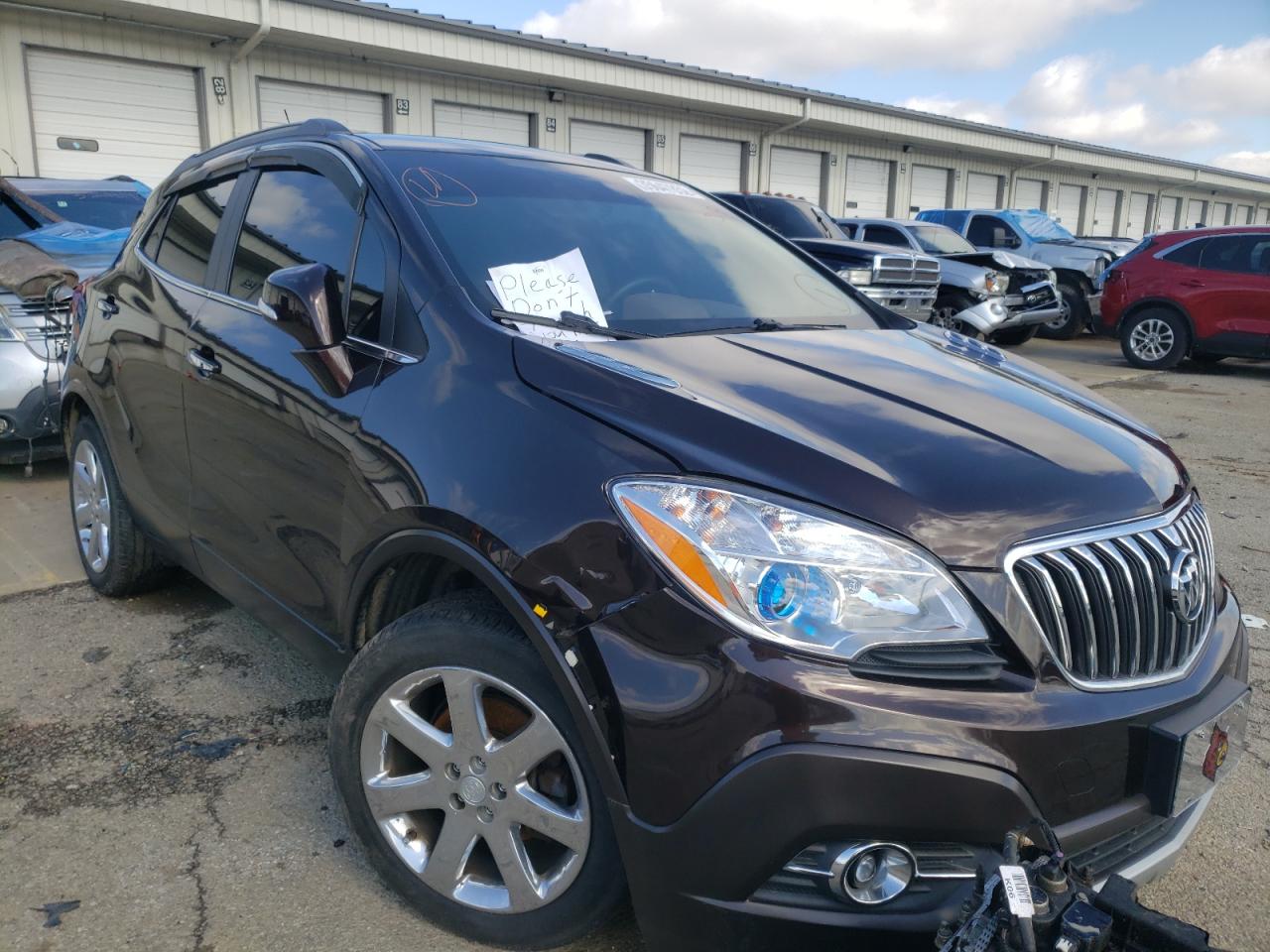 BUICK ENCORE 2016 with VIN KL4CJGSB3GB707569 - Photo from auction