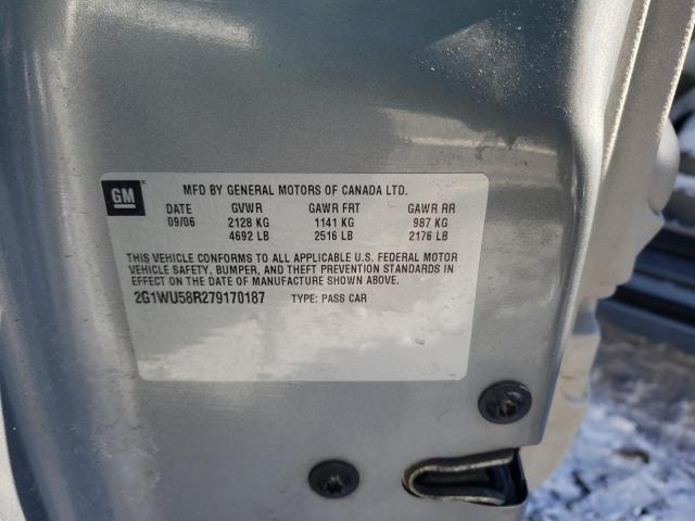 Photo 10 from auction – 2007 CHEVROLET IMPALA LTZ with VIN 2G1WU58R279170187