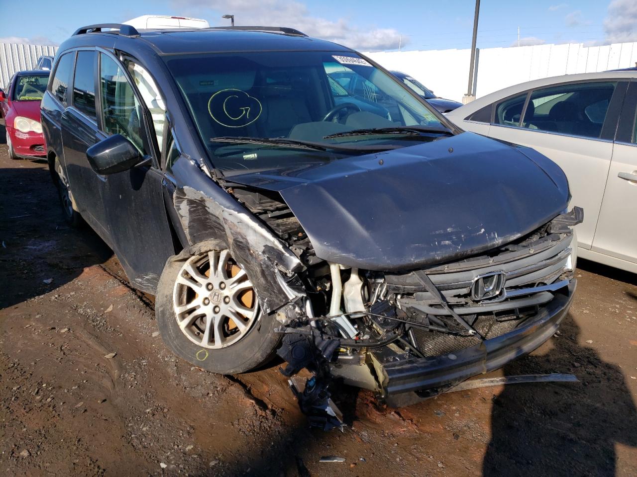 HONDA ODYSSEY EX 2012 with VIN 5FNRL5H63CB050241 - Photo from auction