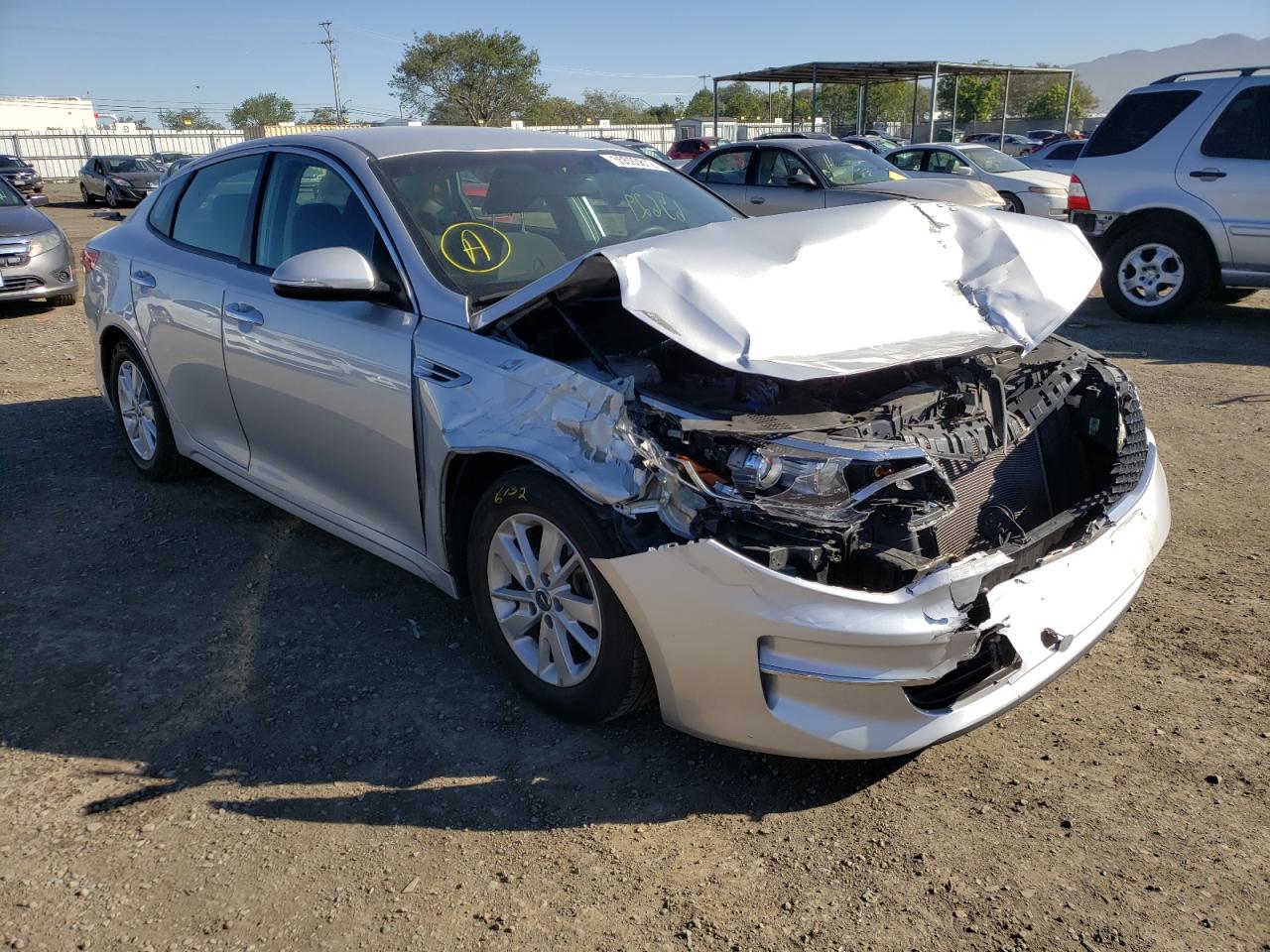 KIA OPTIMA LX 2016 with VIN KNAGT4L3XG5105027 - Photo from auction