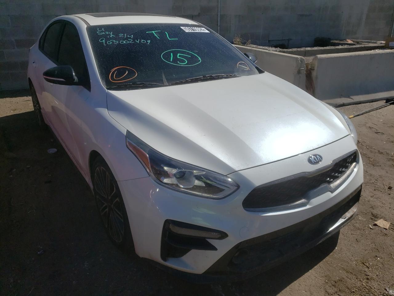 KIA FORTE GT 2020 with VIN 3KPF44AC9LE211756 - Photo from auction