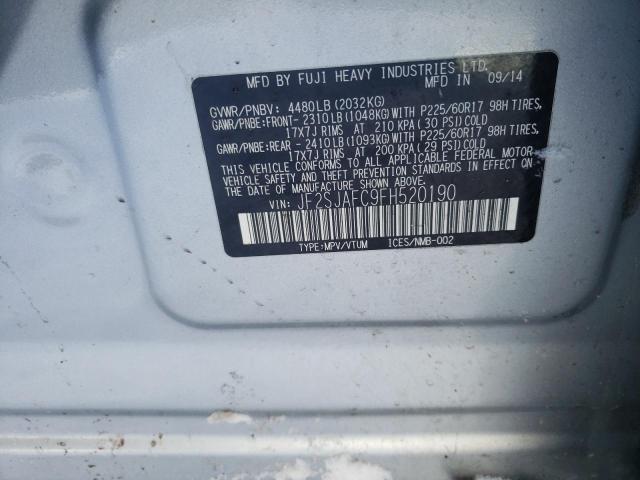 Photo 10 from auction – 2015 SUBARU FORESTER 2 with VIN JF2SJAFC9FH520190