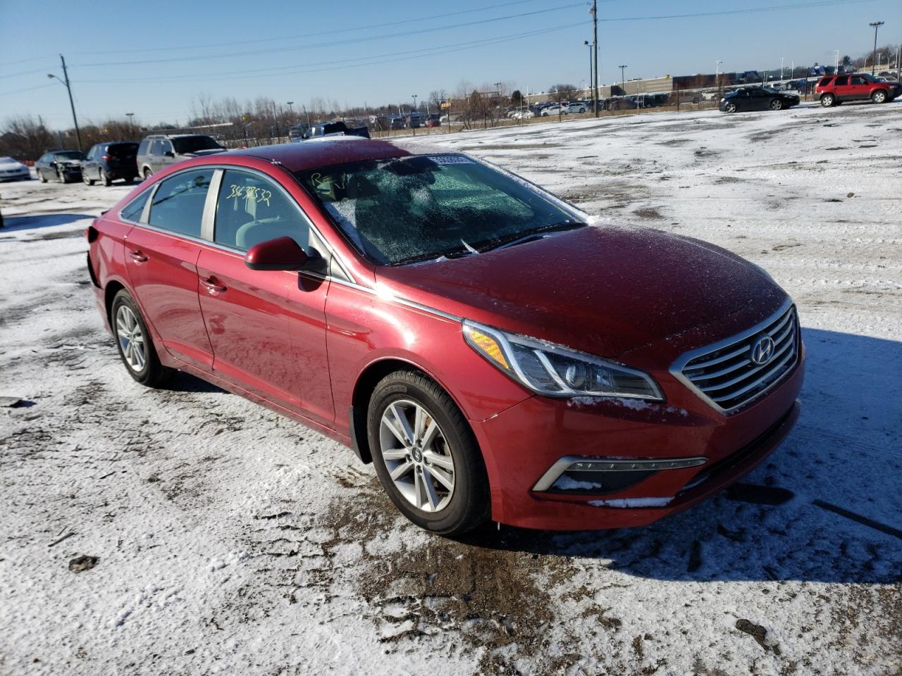 HYUNDAI SONATA SE 2015 with VIN 5NPE24AF7FH215848 - Photo from auction