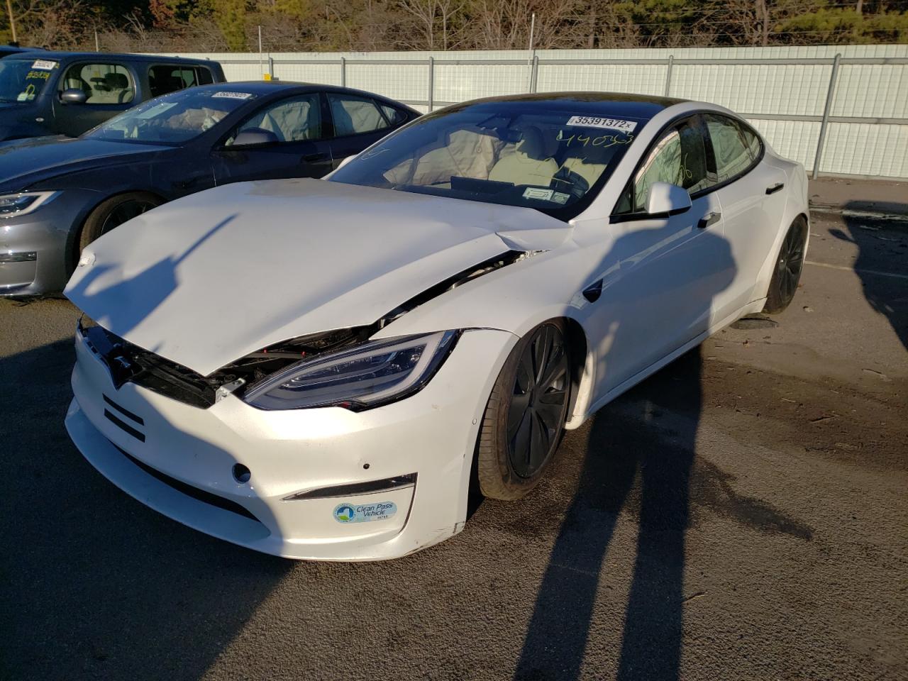 Photo 2 from auction – 2021 TESLA MODEL S with VIN 5YJSA1E5XMF440363