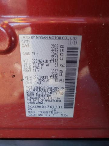 Photo 10 from auction – 2014 NISSAN ROGUE S with VIN 5N1AT2MT5EC761331