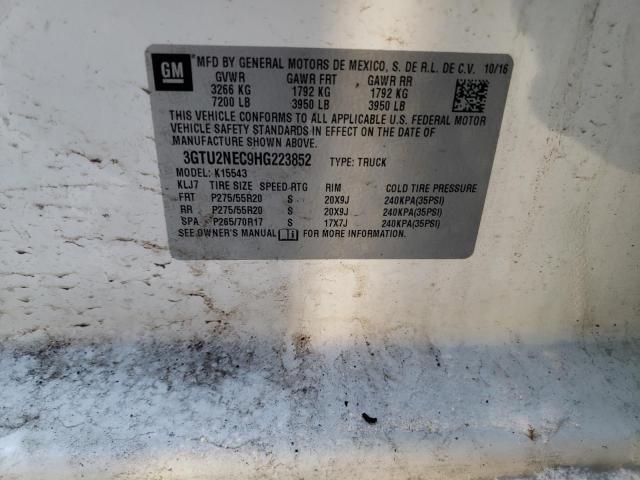 Photo 10 from auction – 2017 GMC SIERRA K15 with VIN 3GTU2NEC9HG223852
