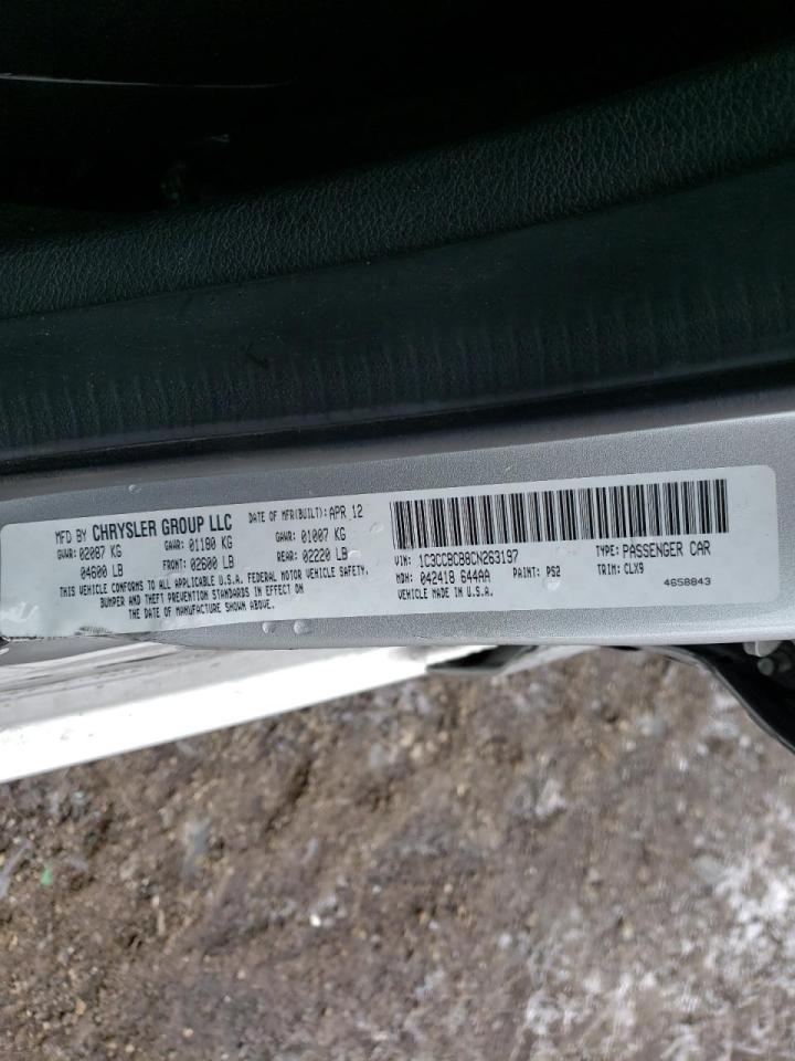 Photo 10 from auction – 2012 CHRYSLER 200 LIMITE with VIN 1C3CCBCB8CN263197