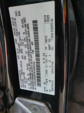 Photo 10 from auction – 2014 FORD ESCAPE SE with VIN 1FMCU0GX7EUD65243