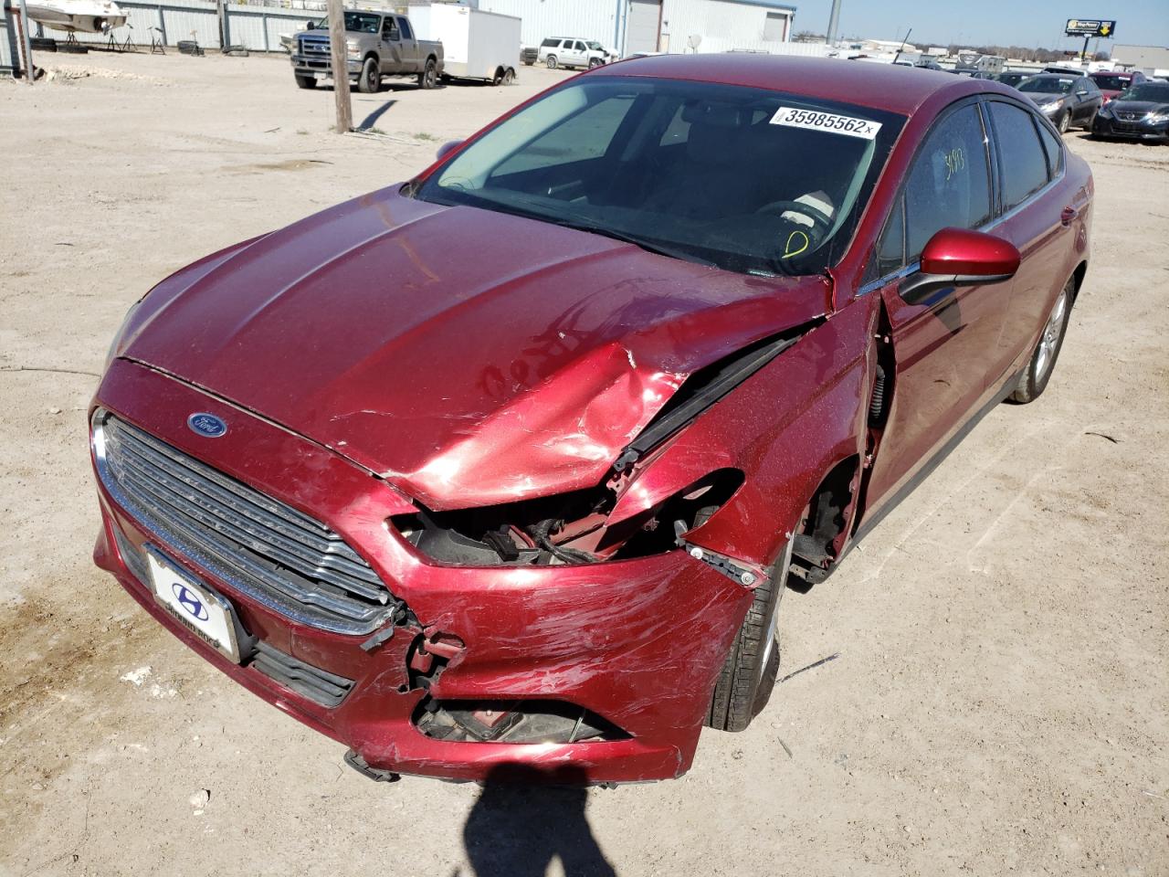 Photo 2 from auction – 2016 FORD FUSION S with VIN 3FA6P0G76GR165107