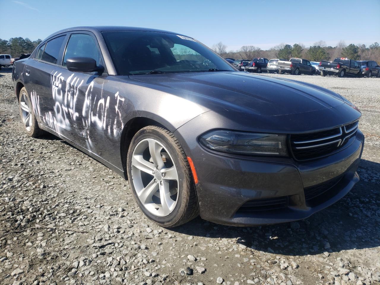 DODGE CHARGER SE 2015 with VIN 2C3CDXBG7FH784349 - Photo from auction