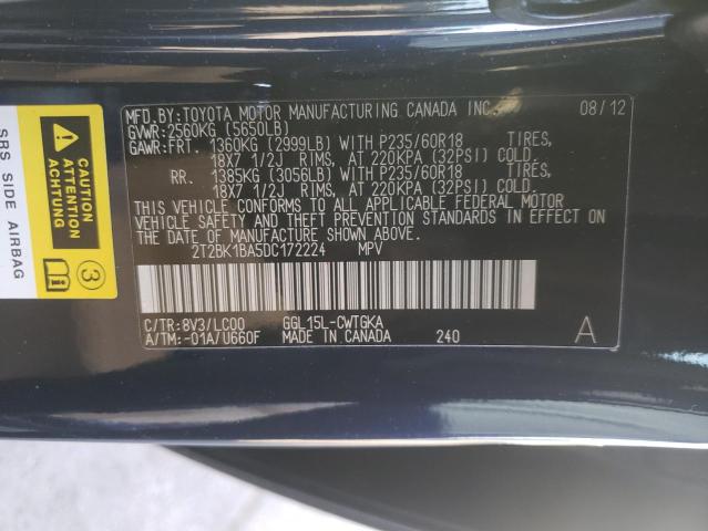 Photo 10 from auction – 2013 LEXUS RX 350 BAS with VIN 2T2BK1BA5DC172224
